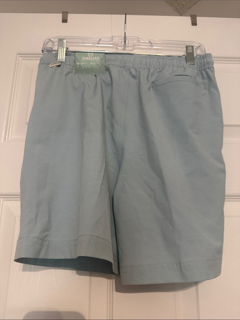 Magellan Outdoors Boys Pale Blue Elastic Waist Performance Shorts